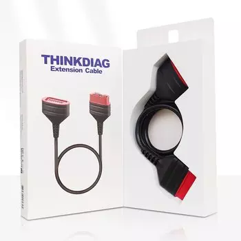 THINKCAR THINKDIAG Универсальный 16-контактный автомобильный удлинительный кабель OBD2, длина 60 см, автомобильный диагностический удлиненный разъем для BT200/PRO