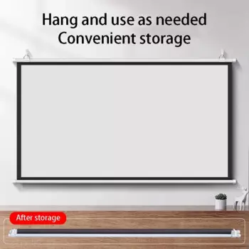 Thinyou 60 дюймов 72 дюйма 84 дюйма 100 дюймов 4:3 3D настенный экран для проектора поддерживает 4K, используемый для домашнего кинотеатра mo