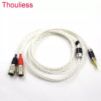 Thouliess высококачественные наушники 2,5/4,4 XLR 152 Core с посеребренным покрытием, улучшенный кабель для наушников Mr speaker Ether Alpha Dog Prime