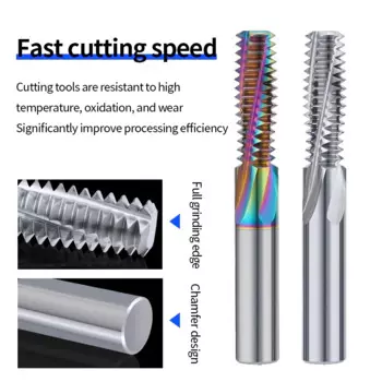 Фреза твердосплавная резьбовая для алюминия M1.6-M16