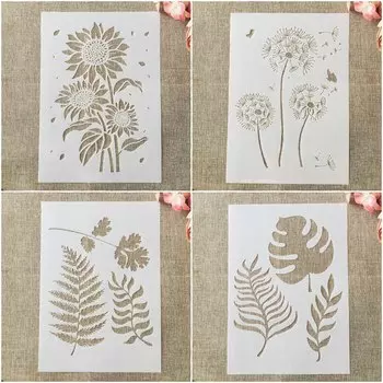 TIAMECH Трафареты для рисования 4 шт.