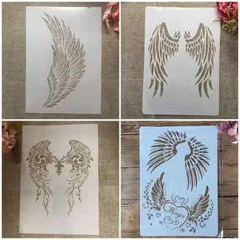 TIAMECH Трафареты Крылья Ангела 4 шт.