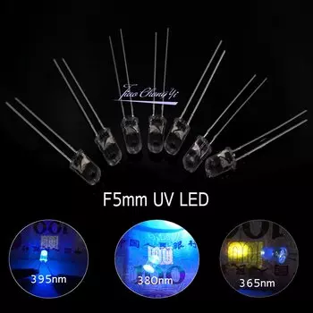 TiaoChongYi 3W UV LED фиолетовая светодиодная лампа 5 мм