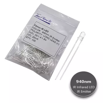 TiaoChongYi F3MM IR LED ИК-светодиод 3мм 850/940нм 2pin