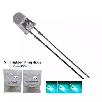 TiaoChongYi F5MM голубой 5 мм светодиод