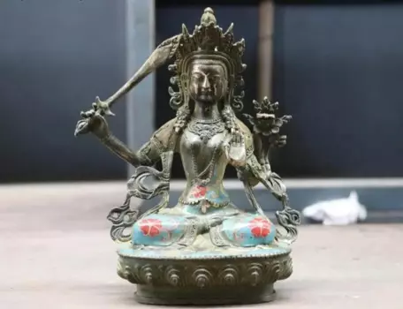 Тибетская статуя бодхисаттвы, 21 см