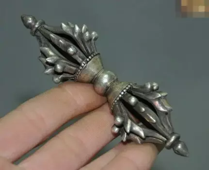 Тибетская Тантра буддистский Тибетский Silver Dorje Ваджра, Дордже Phurpa Dagger Talisman