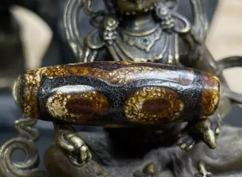 Тибетский непальский Гималайский древний Агат, старый талисман Dzi, 3 бусины, амулет