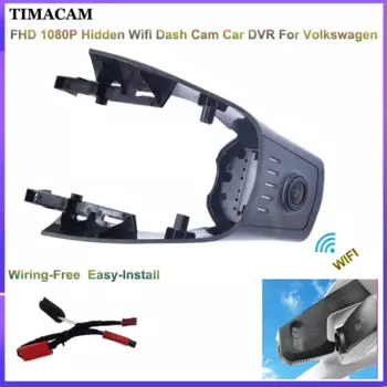 TIMACAM для Volkswagen Touareg Passat T Roc для VW Touareg Passat T Roc 2018 2019 2020 2021 FHD Plug and Play Автомобильный видеорегистратор Dash Cam
