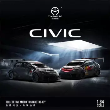 Time Micro 1:64 Civic RB / Silver Bull Limited999 литая модель автомобиля
