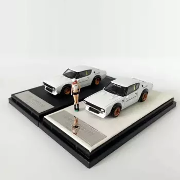 Time Micro 1:64 LBWK KPGC110 Коллекционная модель автомобиля из сплава, белая