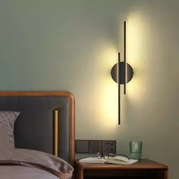 TIMULT Настенная лампа 14 Вт белая черная