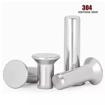 10/50 шт. 304 нержавеющая сталь плоская потайная головка сплошная заклепка M1 M1.2 M2 M2 M2, 5 M3 M4 M5 M6 самоподключение GB869 диаметр 1-6 мм