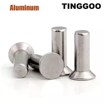 TINGGOO Плоские заклёпки алюминиевые M2-M8