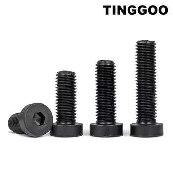 TINGGOO Стальные черные шестигранные болты M3-M16 8.8