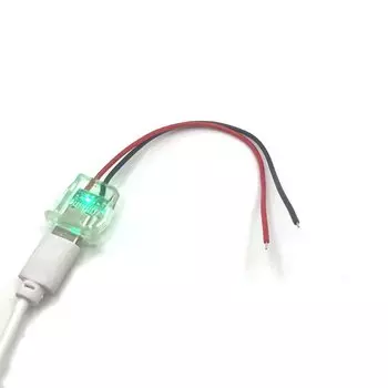 Тип-C 2-контактный сильноточный разъем для быстрой зарядки со светодиодной подсветкой на гнездовой головке USB, разъем для разъема зарядного устройства