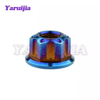 Титановая гайка Yaruijia M6/M8/M10/M12x1,25/M14x1,5/M16x1,5, фланцевые гайки Torx для мотоцикла, велосипеда, автомобиля