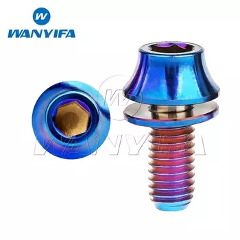 Титановые болты Wanyifa M5x12 мм с шайбами 4/10 шт.
