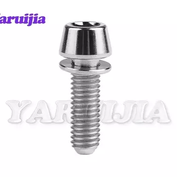 Титановый болт Yaruijia M5/M6x16/18/20 мм, болты с конической головкой и шайбами для деталей велосипеда Ritchey C260, вынос велосипеда