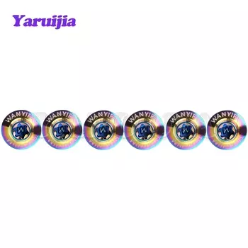 Титановые болты Yaruijia M5/M6x10/12/15/20/25/30/35 мм, винты с звездообразной головкой для модификации и ремонта ракушек мотоцикла, 6 шт.