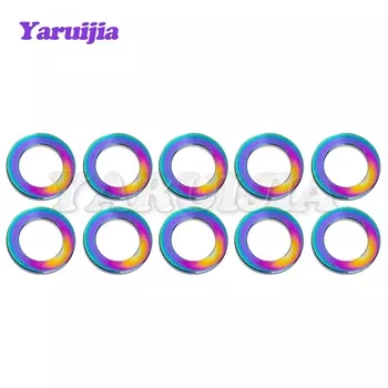 Титановые шайбы Yaruijia M4/M5/M6/M8/M10 DIN912, плоские зеркальные для велосипеда, мотоцикла, автомобиля, 10 шт.