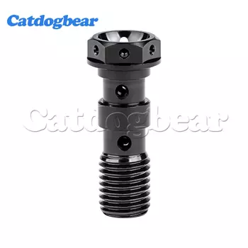 Титановый болт Catdogbear M10x1,0/1,25 мм для тормозной линии Brembo