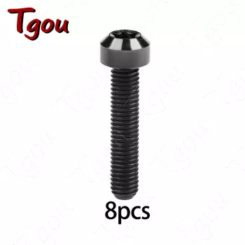 Титановый болт Tgou M6x10/15/20/25/30/35/40/45/50/55/60/65/70/80 мм винты с головкой Torx T30 для велосипеда 8 шт.