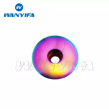 Wanyifa M6 x 35 мм Ti Титановая верхняя крышка для гарнитуры 1-1/8 дюйма и титановый болт Новый 1 комплект велосипедных болтов для гарнитуры