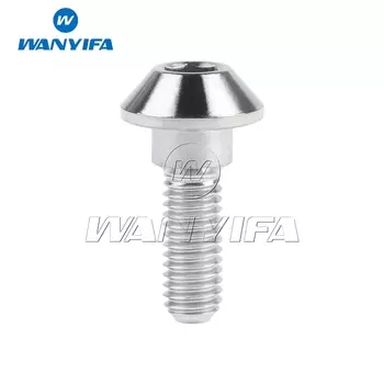 Титановый болт Wanyifa M6x20/25 мм, титановые винты с шестигранной головкой для дисковых тормозных дисков мотоцикла Yamaha