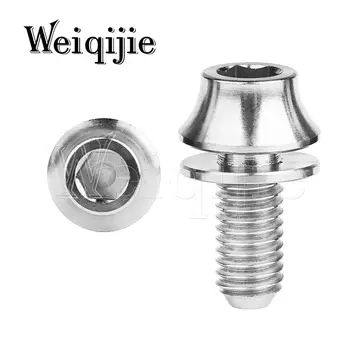 Титановый болт WEIQIJIE M5x12 мм синего цвета