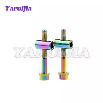 Титановый болт Yaruijia M5x30/40 мм, винты + гайки + шайбы для подседельного штыря дорожного велосипеда, фиксированное седло