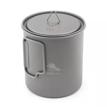 Титановый горшок TOAKS, 750 мл, титановая чашка POT-750, сверхлегкая уличная посуда, кружка для кемпинга