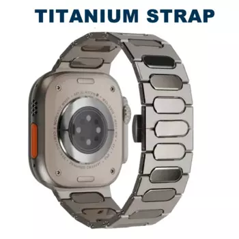 Титановый ремешок для Apple Watch Ultra, браслет овальной формы для iWatch 8 7 6 SE 5 4 3 2, 49 мм 44 мм 42 мм 40 мм 45 мм