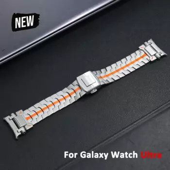 Титановый ремешок для Samsung Galaxy Watch Ultra 47 мм, сменный деловой браслет без зазора, для GALAXY watch 47 ULTRA