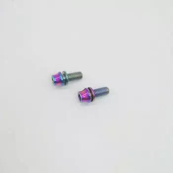 Титановый Ti-болт Liumeili M5x12 мм с шайбами, велосипедная бутылка для воды, клетка, шестигранные болты, 2 шт./пара
