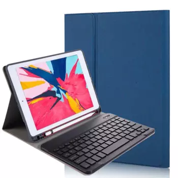 Тканевый кожаный чехол со слотом для карандаша для iPad Pro 11 Bluetooth клавиатура 4-го поколения 2022 2021 2020 + ручка