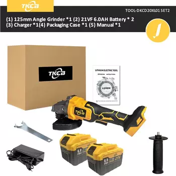 TKCB Бесщеточная Угловая Шлифовальная Машина 125 мм