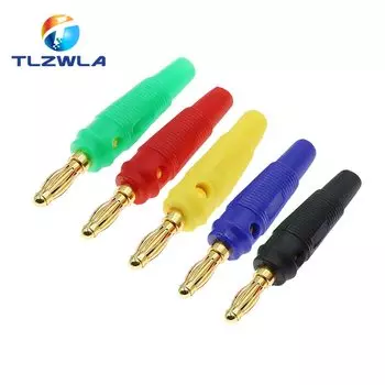 TLZWLA 4MM золотистые банановые разъёмы из меди