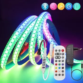 TNALANT WS2812B RGB Светодиодная лента Bluetooth