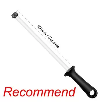 Стержень для заточки керамического корунда Musats, 6 дюймов/7 дюймов/10 дюймов, стержень для заточки лезвия заточка для кухни, стальной инструмент для заточки