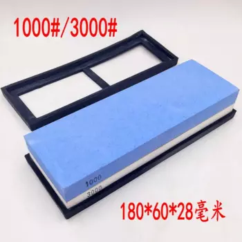 Точилка для ножей с водостойкой противоскользящей резиновой основой, хонинговальный шлифовальный камень, точильный камень 1000/3000 #