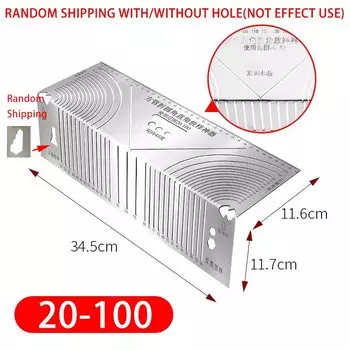 Точный инструмент для маркировки дуги с гибким углом для квадратных труб 20-100 мм, эффективное седло для металлических труб, направляющая для резки трубопровода, измерительный инструмент