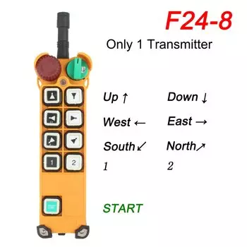 Только 1 шт. передатчик: F24-8/10/12 один/двойная скорость F24-14 электрическая лебедка Беспроводной переключатели Промышленный Радио пульта дистанционного управления