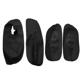 Только 3 двери, 4 шт., автомобильный кожаный подлокотник из микрофибры, защитная накладка на панель для VW Golf 4 MK4 Jetta 1998-2005