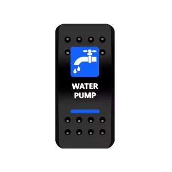 Только Чехол-1 шт.! Синяя крышка окна объектива с маркировкой клавишного переключателя для автомобиля лодки ARB Carling RV автобусные переключатели, водонепроницаемые, автозапчасти