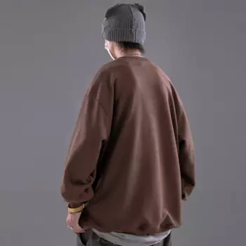 Толстовка мужская оверсайз с капюшоном, свитшоты с нашивкой хлопок, уличная одежда в стиле хип-хоп, пуловер, осенняя футболка с длинным рукавом