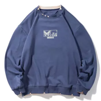 Толстовка мужская с капюшоном, х/б, в стиле хип-хоп