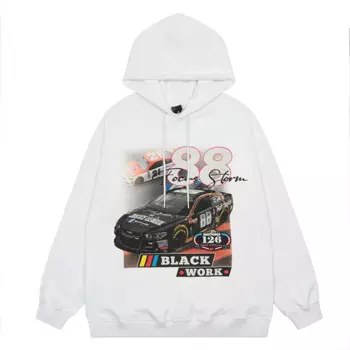 Толстовка мужская с капюшоном и надписью, Осень-зима