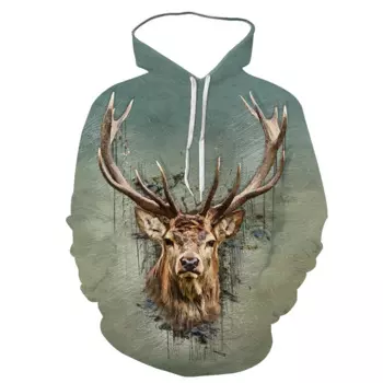 Толстовка мужская с капюшоном, весна-осень, 2021