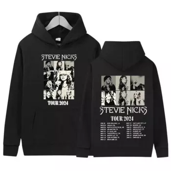 Толстовка певица Stevie Nicks 2024, худи с альбомным принтом для мужчин и женщин, в стиле хип-хоп, ретро, готическая одежда, свитшот, Модный пуловер, Худи оверсайз